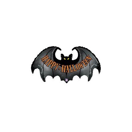 -GLOBO FOIL MURCIELAGO HAPPY HALLOWEEN