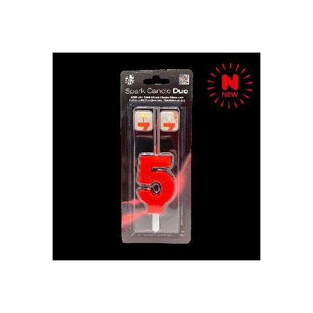 -SET BENGALA Y VELA ROJO Nº 5