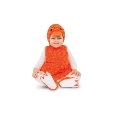 -DISFRAZ PATITO PELUCHE NARANJA 12-24 MESES