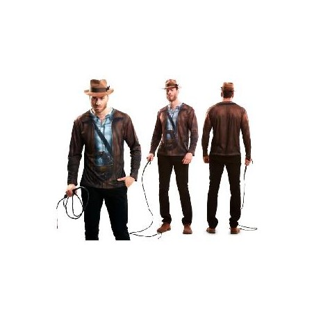 DISFRAZ CAMISETA INDIANA JONES ADULTO S