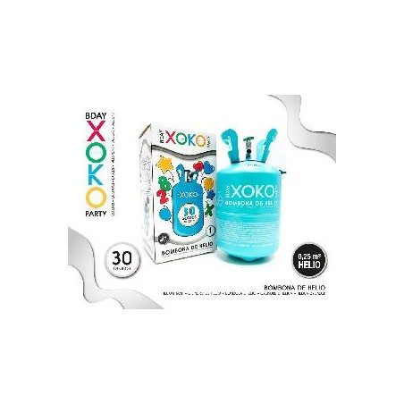 BOMBONA DE HELIO 30 GLOBOS 0.25M3
