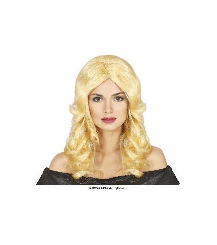 PELUCA MEDIA MELENA RUBIA