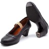 -ZAPATO FLAMENCO NEGRO GOMA-CLAVO 38