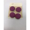PENDIENTES DE BOTON DOBLES FUCSIA