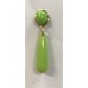 PENDIENTE LAGRIMA VERDE PISTACHO