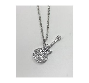 -COLLAR GUITARRA COLOR ORO- PLATA
