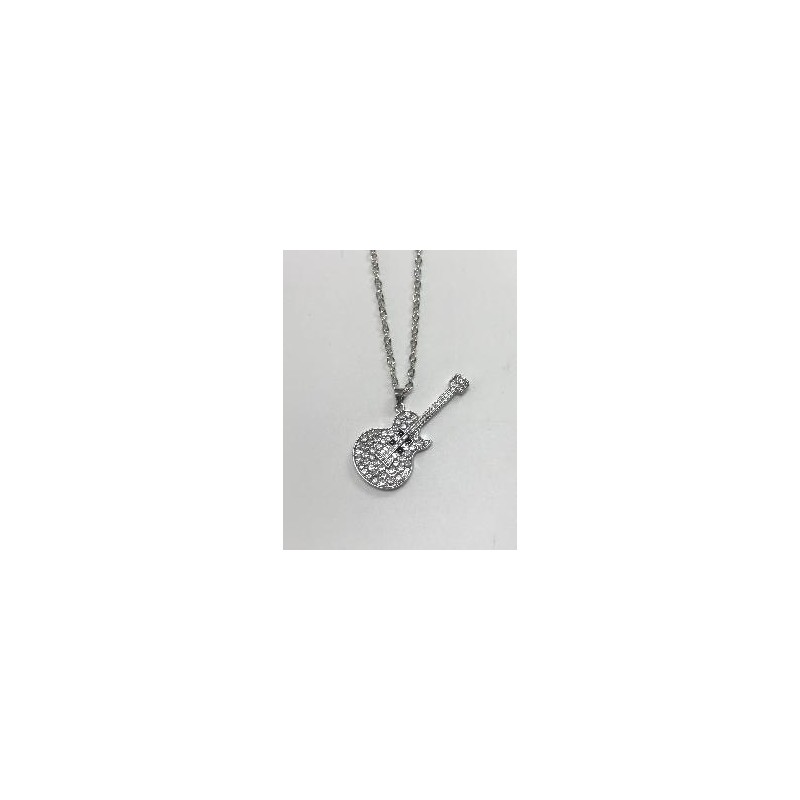 -COLLAR GUITARRA COLOR ORO- PLATA