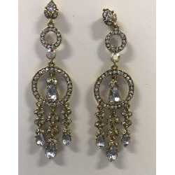 PENDIENTES JOYA PIEDRAS BRILLANTE DOS AROS