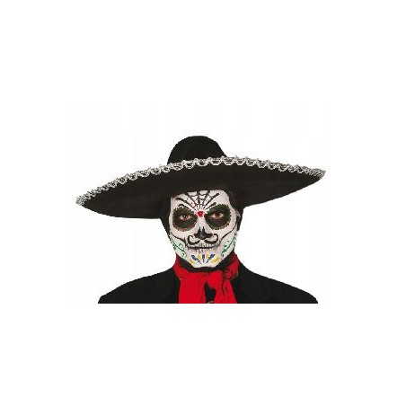 SOMBRERO MEXICANO FIELTRO NEGRO 55CM