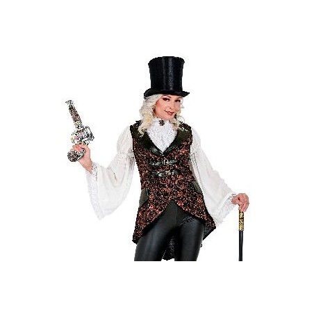 -CHALECO STEAMPUNK MUJER XL