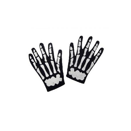-GUANTES DE ESQUELETO PARA NIÑO
