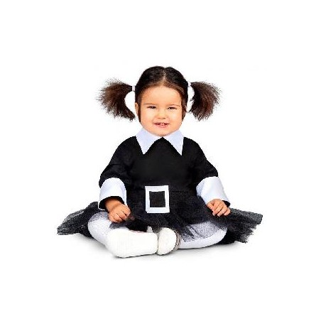 -DISFRAZ NIÑA SINIESTRA BEBE 12-24 MESES