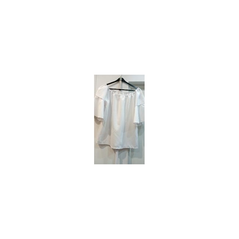 -CAMISA BLANCA MANGA CORTA