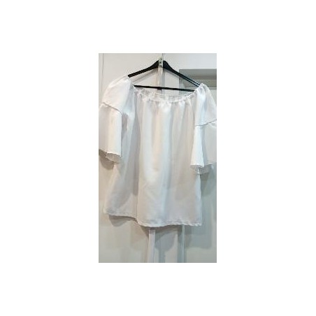 -CAMISA BLANCA MANGA CORTA