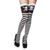 -MEDIAS PIRATA RAYAS BLANCO Y NEGRO
