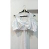 -BLUSA BLANCA MEDIEVAL O TIROLESA CON HOMBROS ABIERTOS