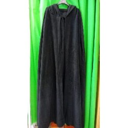 -CAPA POLAR NEGRA CON CAPUCHA