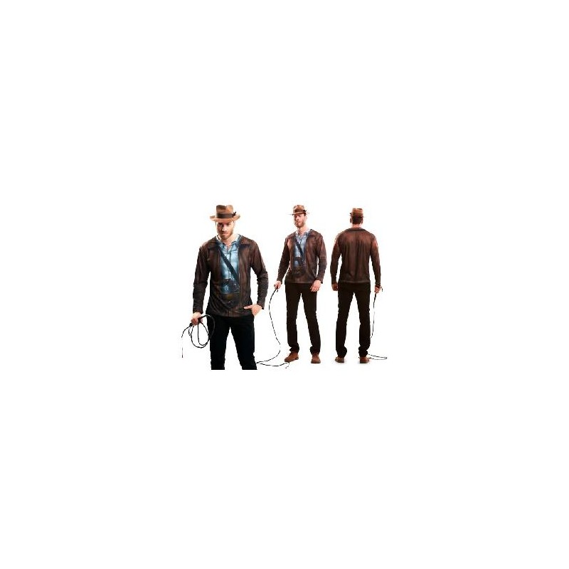 DISFRAZ CAMISETA INDIANA JONES ADULTO S