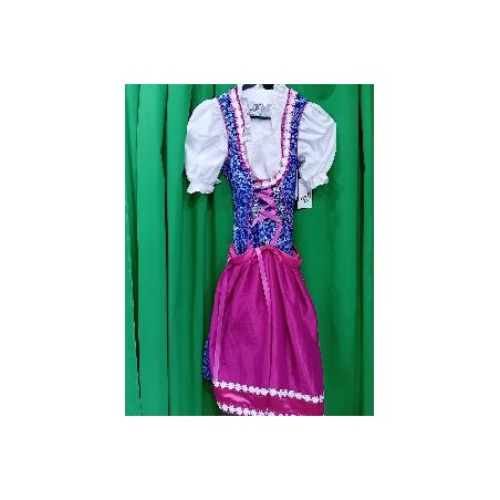 -VESTIDO TIROLESA FUCSIA 36