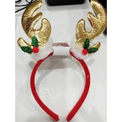 -DIADEMA CUERNOS RENO METALIZADOS