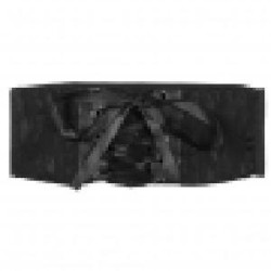 -CORSET BROCADO NEGRO M-L