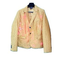 -CHAQUETA DORADA LUCES 2XL