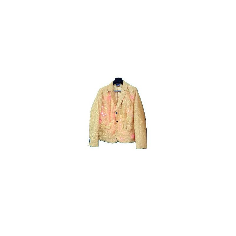 -CHAQUETA DORADA LUCES 2XL