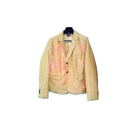 -CHAQUETA DORADA LUCES 2XL
