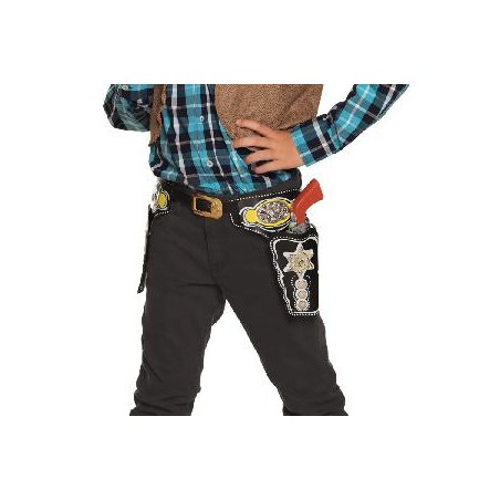 -CINTURON DOBLE VAQUERO FUNDAS