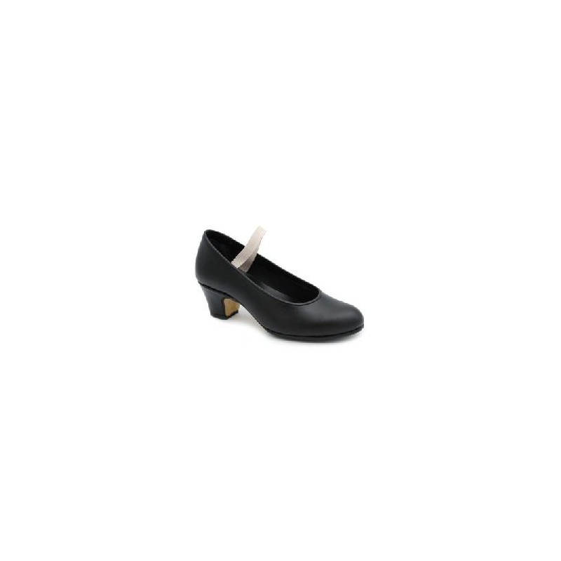 -ZAPATO FLAMENCO LONETA ELASTICO NEGRO 38