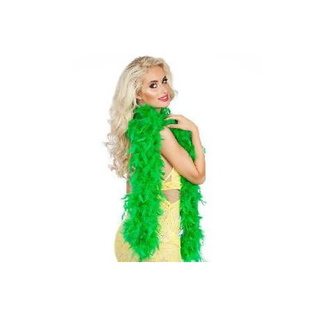 -BOA DE PLUMAS VERDE HIERBA 50gr (180 cm)