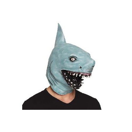-MASCARA LATEX CABEZA TIBURON