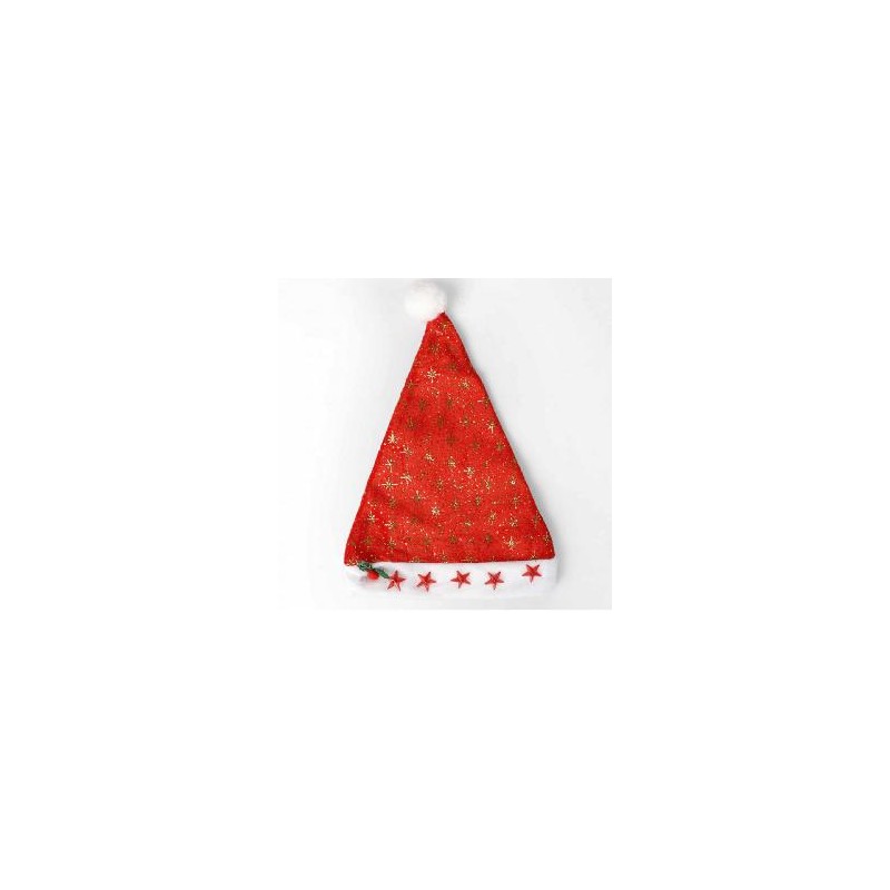 -GORRO PAPA NOEL LUCES - LUNA-ESTRELLA