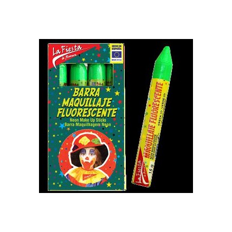 -BARRA MAQUILLAJE FLUORESCENTE VERDE