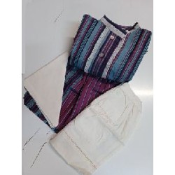 -TRAJE NESKA AZUL Y GRANATE A RAYAS 00