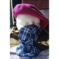 BRAGA CUELLO A CUADROS AZUL