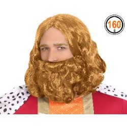 -PELUCA CON BARBA REY RUBIA