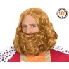 -PELUCA CON BARBA REY RUBIA