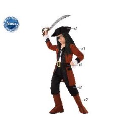 -DISFRAZ PIRATA UNISEX 10-12