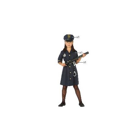-DISFRAZ POLICIA NIÑA 5-6