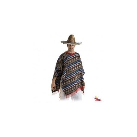 -PONCHO MEJICANO ADULTO M-L