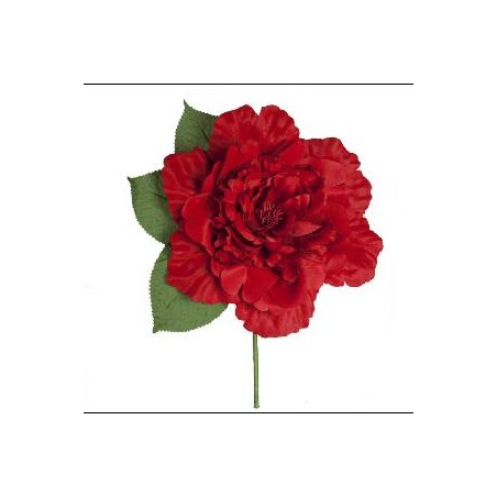 FLOR FLAMENCA ABIERTA ROJA 18*18