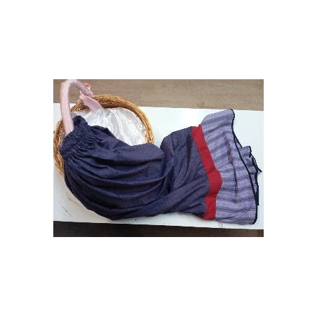 FALDA REGIONAL LILA ROJO T-L