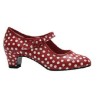 -ZAPATO FLAMENCO POLIPIEL ROJO LUNARES 32