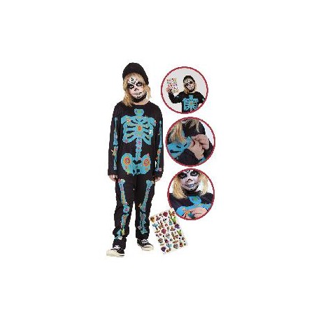 -DISFRAZ CATRINA PEGATINA 3-4 AÑOS