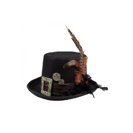 SOMBRERO STEAMPUNK PLUMA