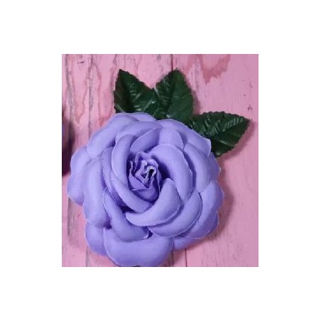 FLOR FLAMENCA AMARMOLADA MALVA 11*11