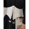 -CORSET BLANCO TOP GOTICO