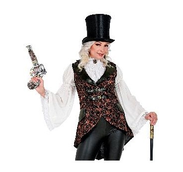 -CHALECO STEAMPUNK MUJER XL