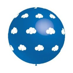 -GLOBO AZUL NUBES BLANCAS 286 CM